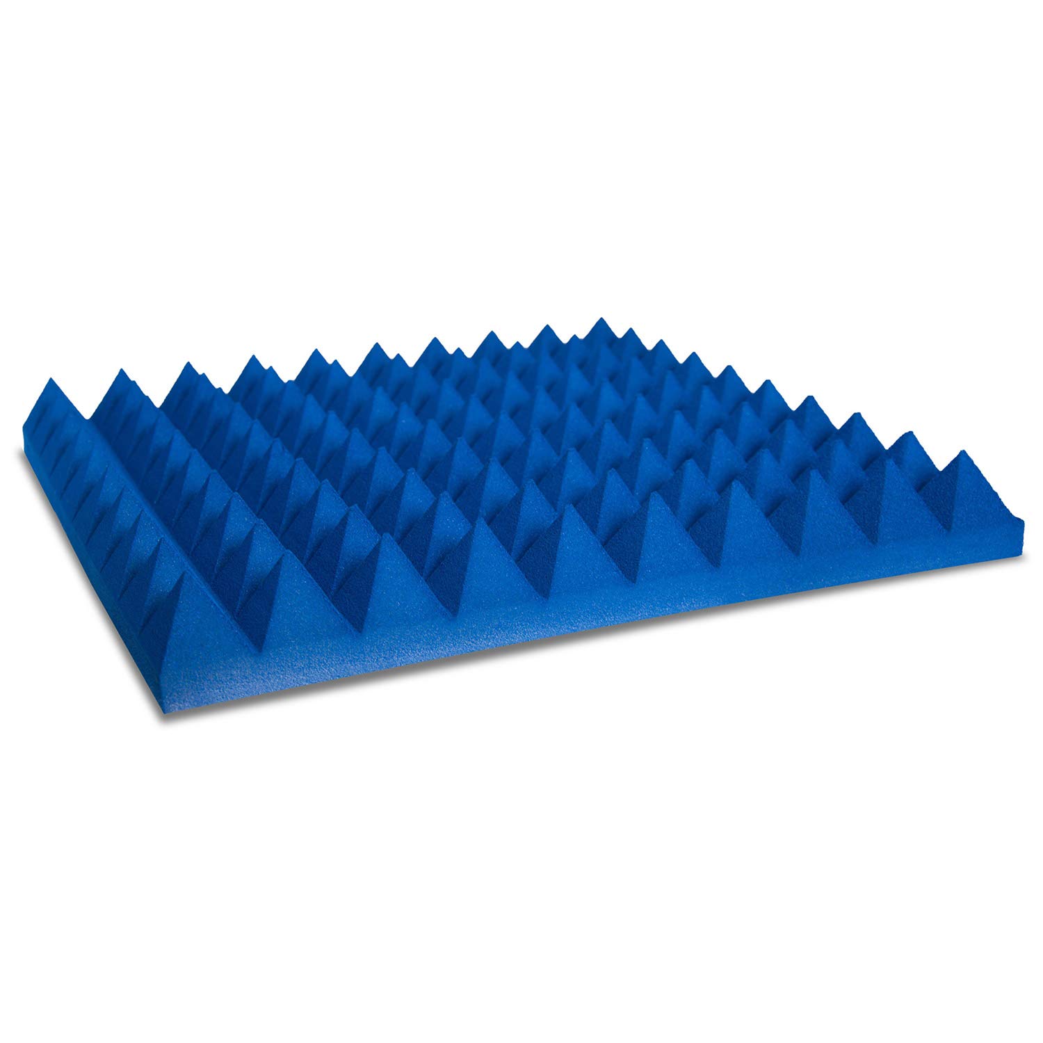 Pannello Fonoassorbente Piramidale 6cm Verniciato Blu segnale - 50x50cm - Pacco da 4(1m²)