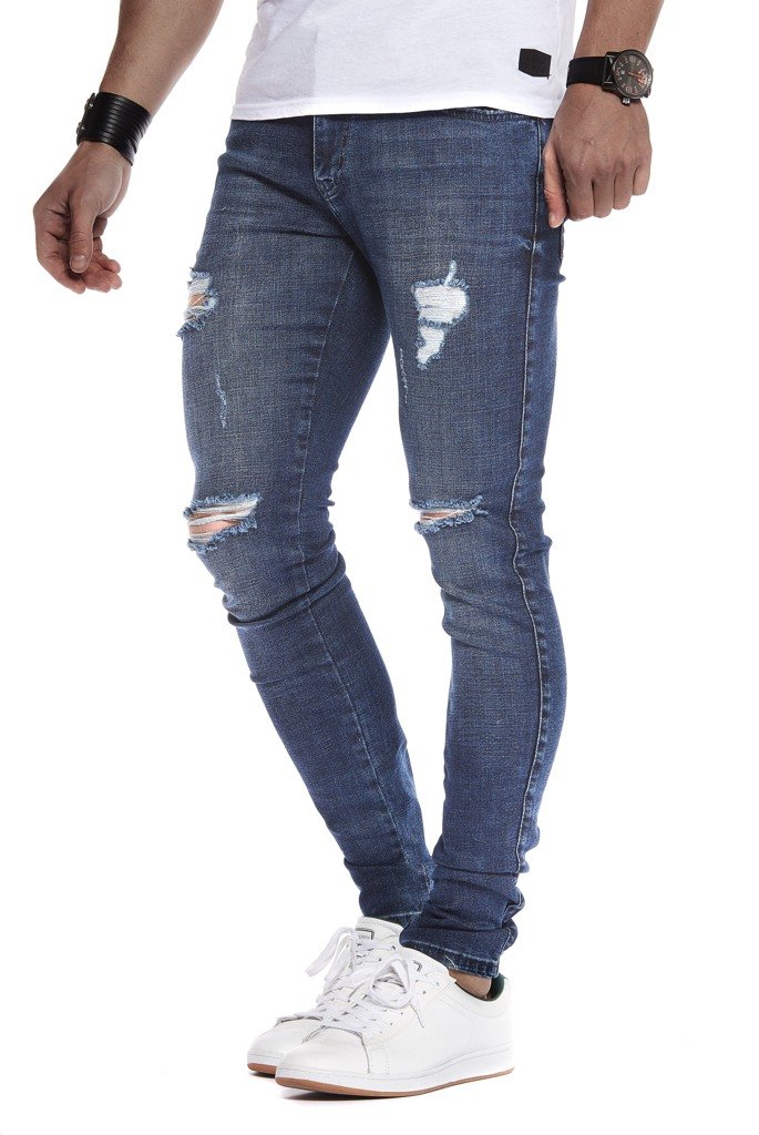 Leif Nelson Jeans da Uomo Pantaloni Jean LN-9150