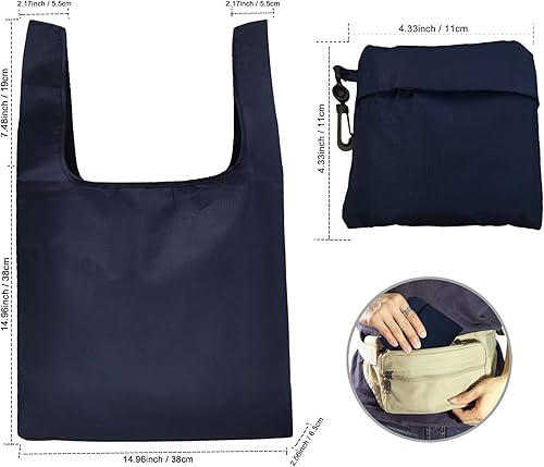 Miniatura 4 de evohyah 1 bolsa grande reutilizable para comestibles, bolsa de comestibles reutilizable de 61 libras, bolsa de reciclaje geométrica a la moda, bolsa