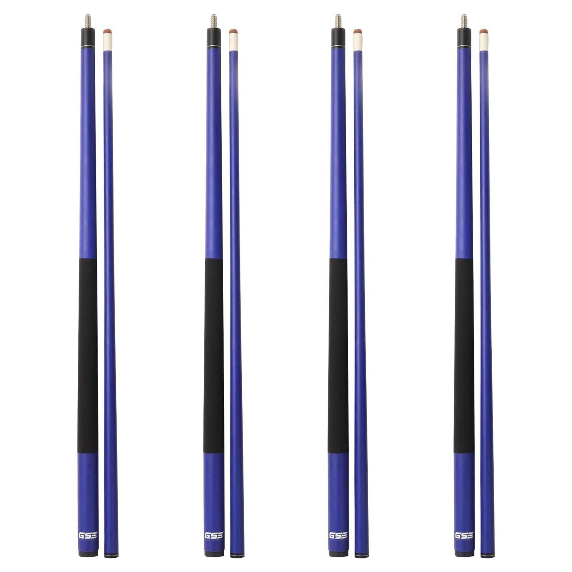 GSE Games & Sports Expert58" 2-Piece Fiberglass Graphite Composite Billiard Pool Cue Sticks (Several Colors Available, Weight from 18oz, 19oz, 20oz, 21oz)