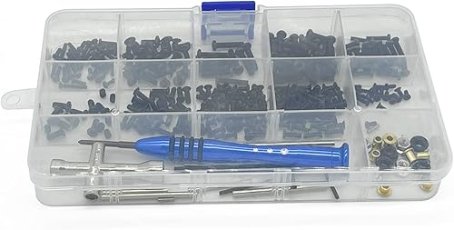 Miniatura 3 de Kit de tornillos de coche a control remoto, kit de tornillos de reparación, caja de herramientas de repuesto para Wltoys Wltoys 114 144001 RC Car
