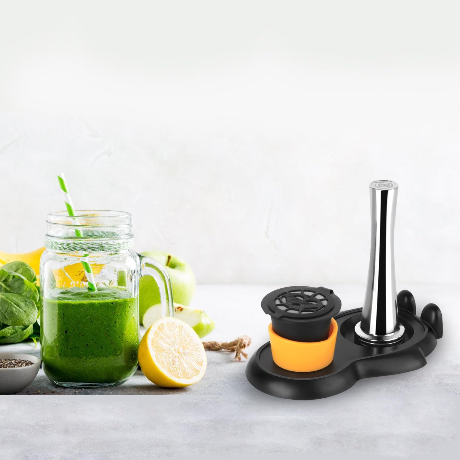 Cápsula de café de acero inoxidable Martillo Set básico cápsulas de café rellenables Accesorios para cafetera El mantenimiento de la máquina