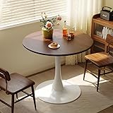 Large plateau rond : notre table ronde dispose d'un plateau rond spacieux de 60/70 cm, offrant une grande surface pour de multiples utilisations. Que vous profitiez d'un repas ou que vous travailliez sur votre ordinateur portable, ce bureau large offre assez d'espace pour répondre confortablement à vos besoins.