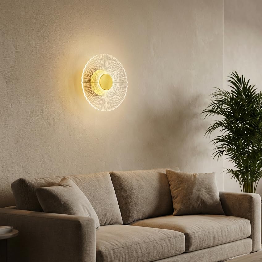 Image of Spider Glow Modern LED Wall Light, 3 in 1 Light Modes, Warm White, Neutral White, Cool White, Decorative Spiral Wall Light for Living Room, Bedroom, Staircase, Hotel, Indoor Wall Lighting