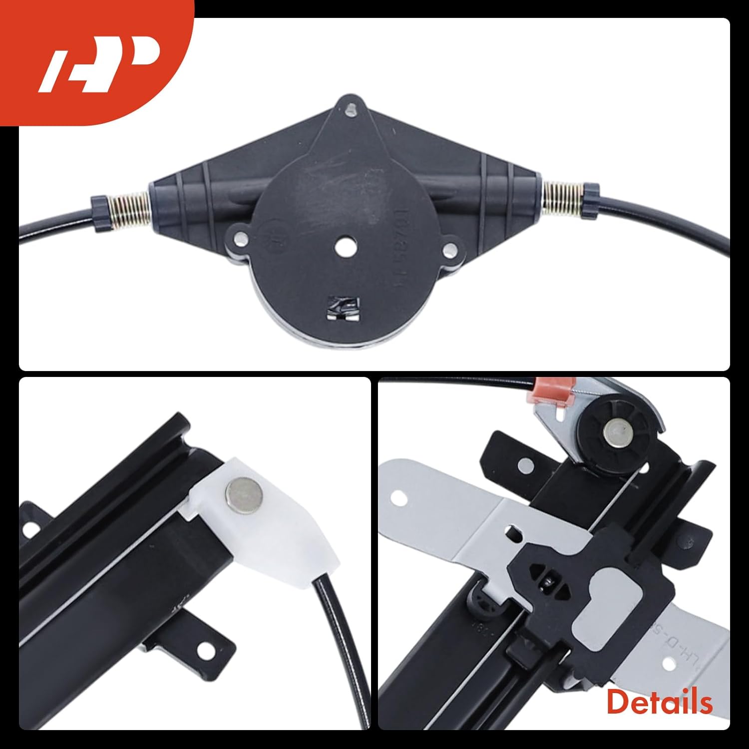 A-Premium Front Left Driver Side Electric Power Window Regulator Without Motor Compatible with Ford Taurus 1986-1995 & Mercury Sable 1986-1995