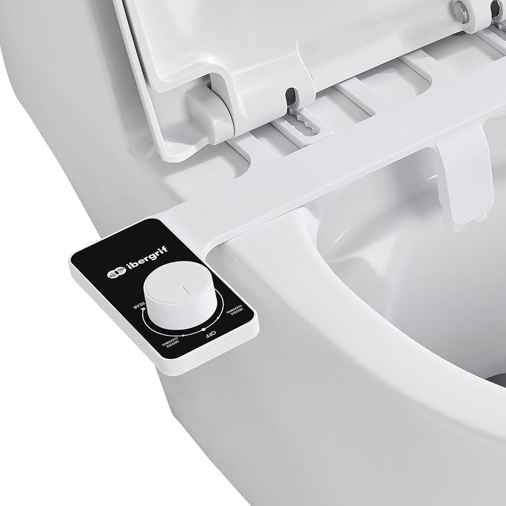 Ibergrif M41050 Bidet Attachment For Toilet , Non-Electric