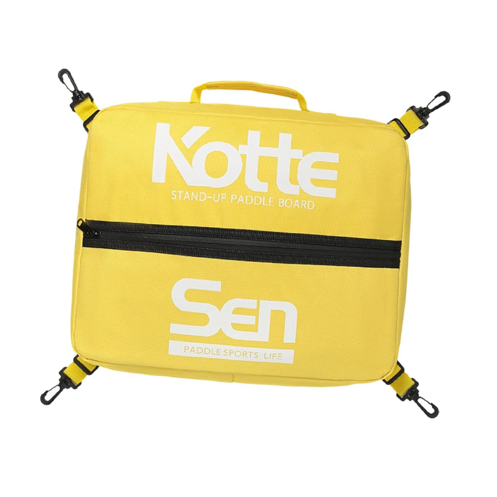 Baoblaze Paddle Board Deck Bag, Insulated Oxford Waterproof Large Capacity Cooler Deck Storage Bag Portable Lightweight Cooling Part Organizer Pouch with Handle for Boating Camping Beach Drinks yellow