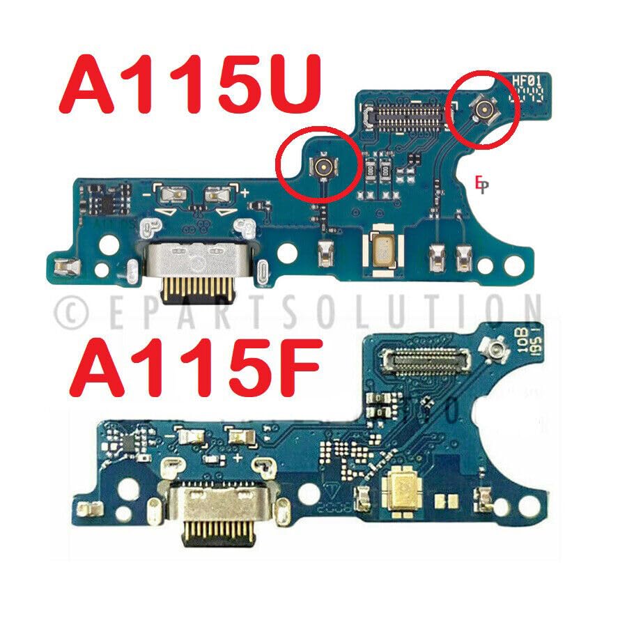 Miniatura 2 de Reemplazo para Samsung Galaxy A11 SM-A115FDS SM-A115M Puerto de carga USB Puerto de Carga Conector Placa Tipo C USA (Versión Internacional)