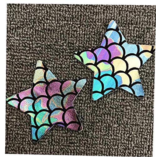 1 paar zeemeermin patroon cover wegwerp zelfklevende pastei tepels sticker melk pasta - Image 8