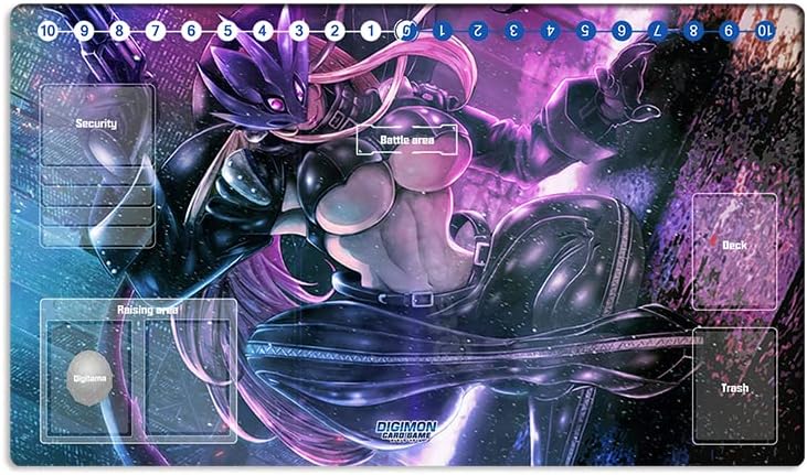 Alfombrilla de juego Digimon Beelstarmon DTCG CCG Mat de juego de cartas coleccionables + bolsa de tapete gratis