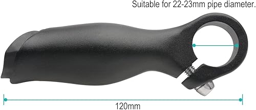 Miniatura 6 de 2 unids manillar extremo apretones para manillar 0.787-0.906 in carretera bicicleta MTB aleación de aluminio