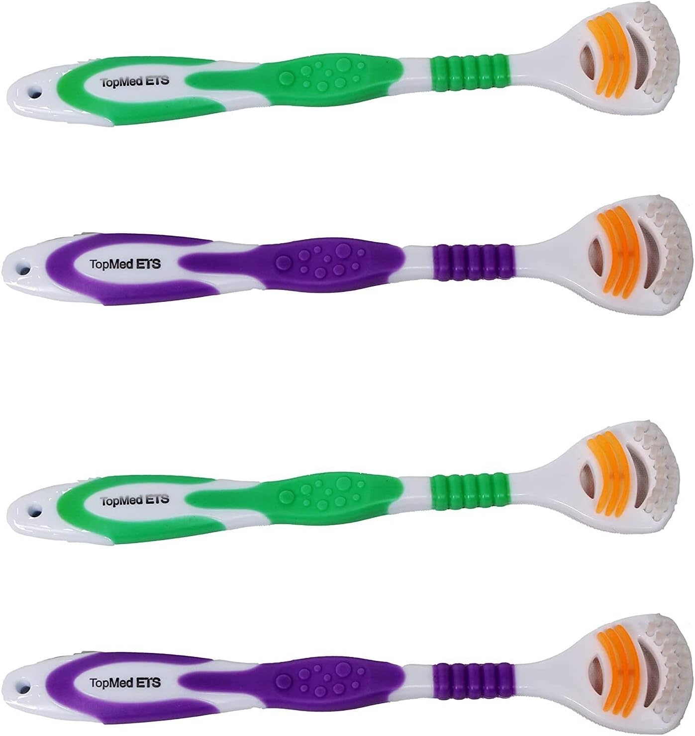 Tongue Cleaner Tongue Scraper Cleaner Helps Fight Bad Breath (4 Count (Pack of 2))