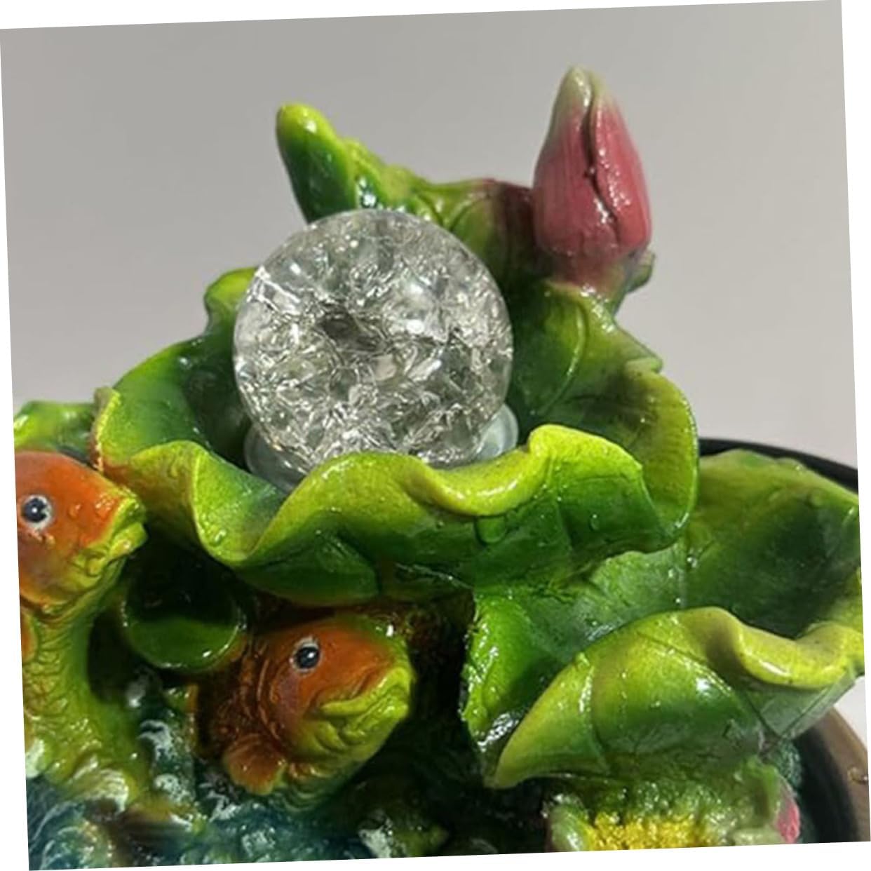 2pcs Transparent Crystal Ball Ornaments for Water Fountain Decor Clear for Home Office Mesmerizing Effects Easy Installation for DIY Projects and Tabletop Crafts