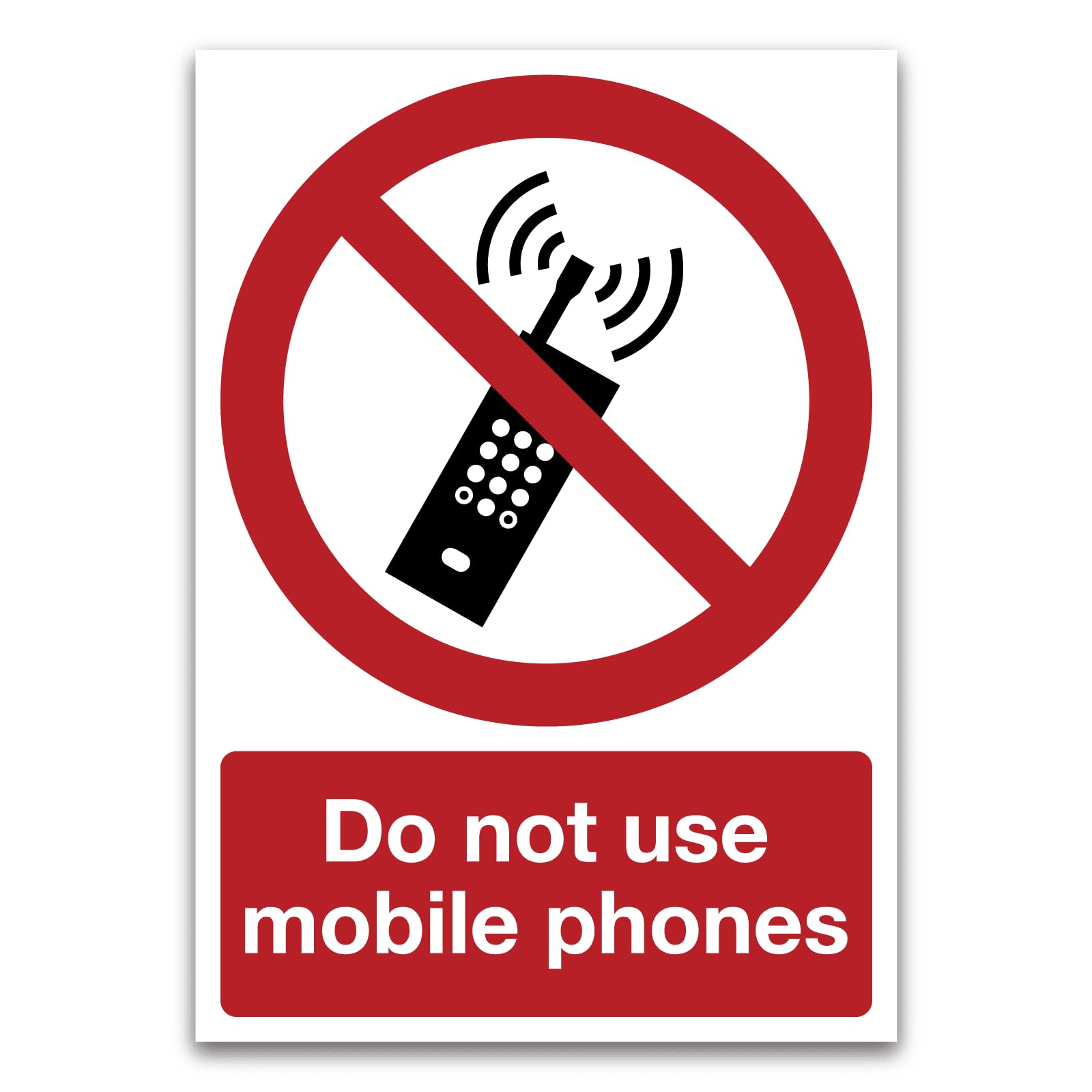Do not use mobile phones Sign Prohibition Metal Tin Sign 8 x 12 inch for Industrial & Commercial