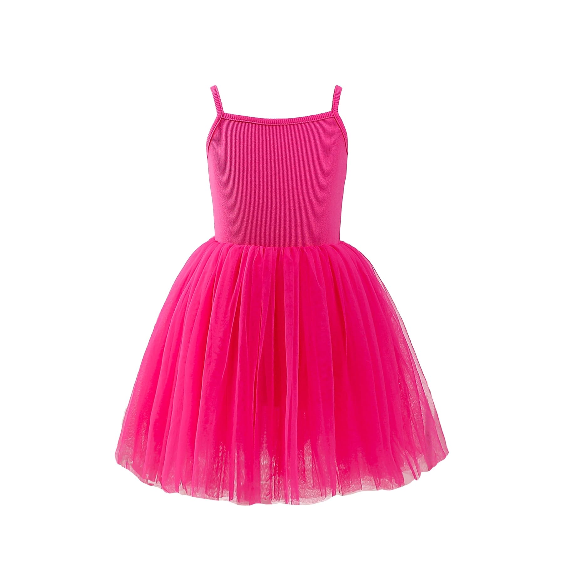 Magic Park 2-6Y Baby Toddler Girl Tulle Dress Sleeveless Tutu Dresses for Girls Birthday Party Clothes Holiday Outfits