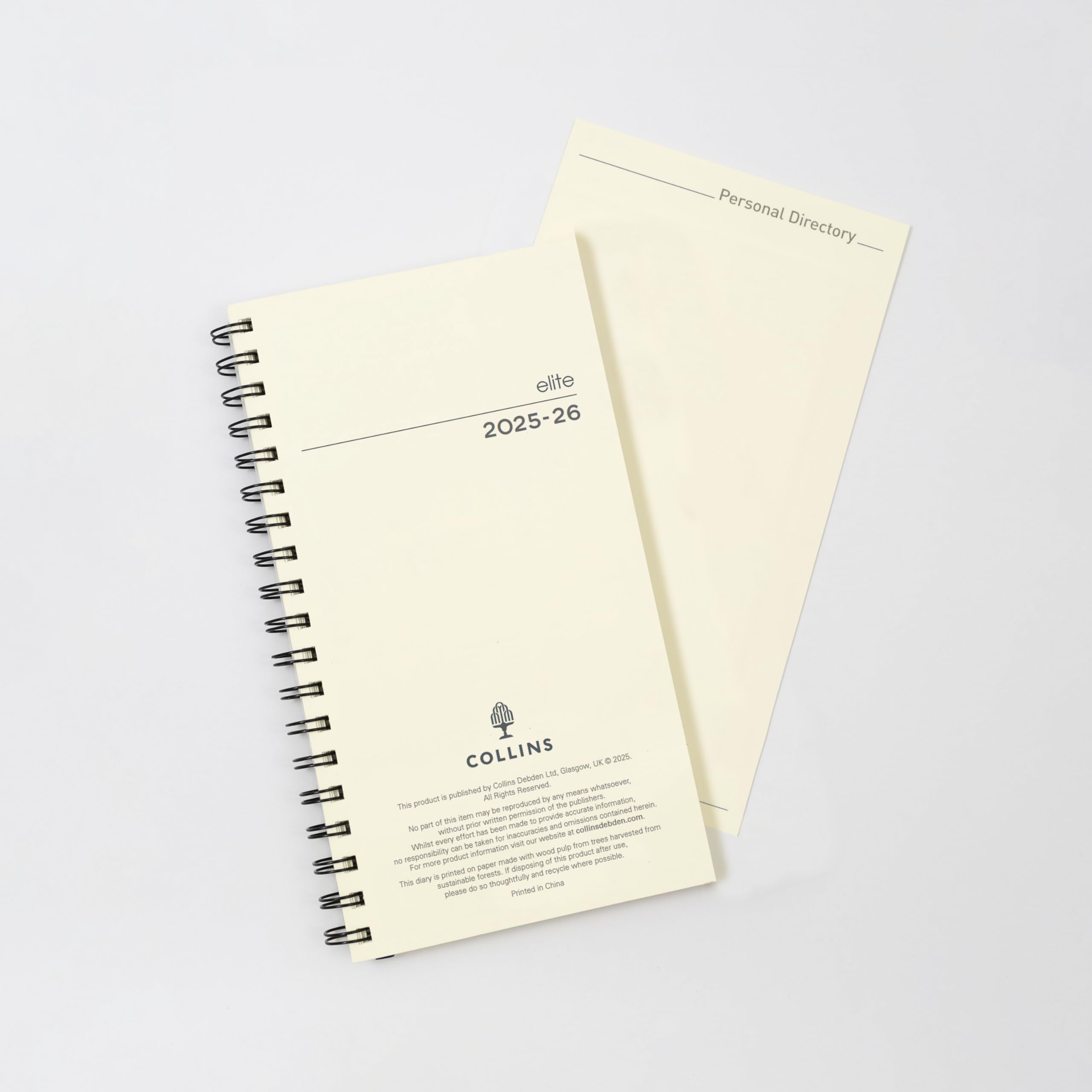 Collins 'Elite' 13 Month Mid/Academic Year Planner, July 2025 - July 2026-1165MR-2526- Week-to-View Diary Refill, Pocket Size