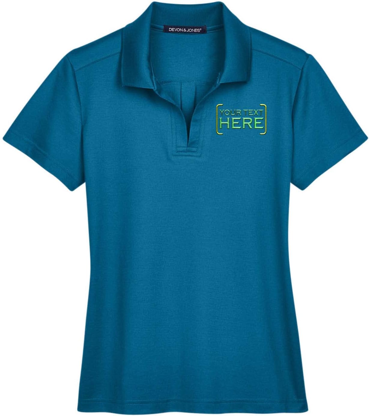 Mato & Hash Custom Embroidered Polo with Your Text Here | Men's and Women's Polo for Business | Performance Plaited Polo