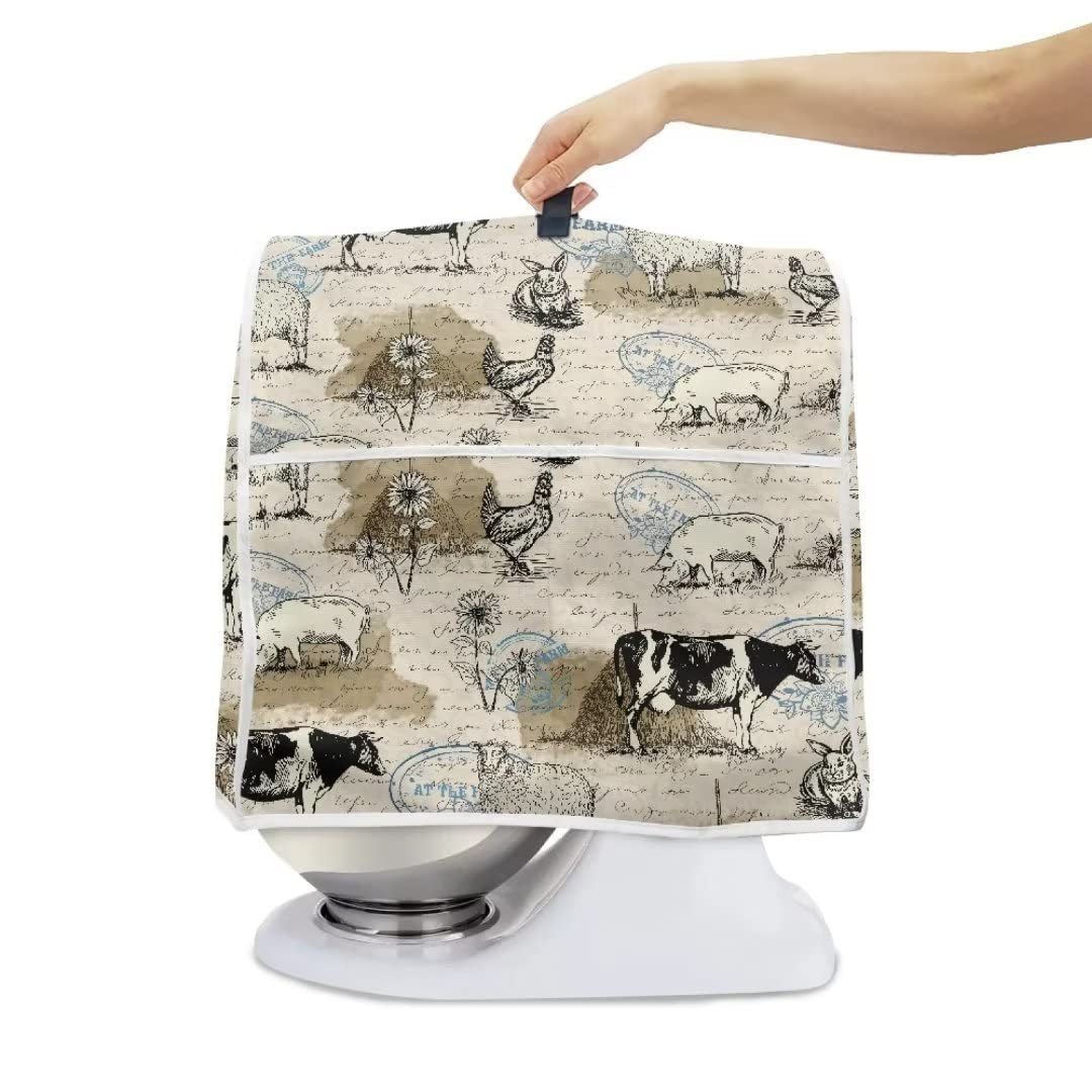 Hechitok Rabbit Kitchen Aid Mixer Cover Compatible with 6-8 Quart(17.1