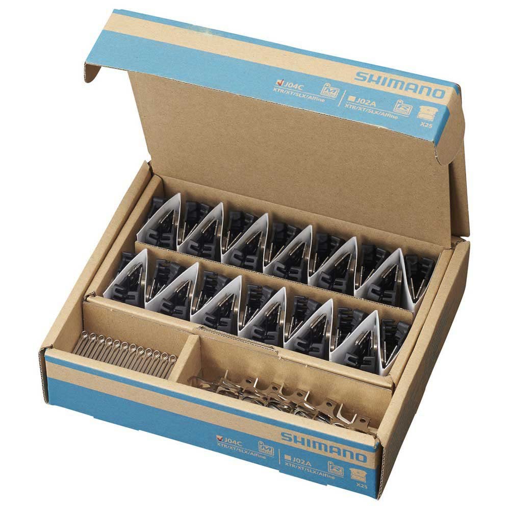SHIMANO J04C, Plaquettes de Frein à Disque Unisexe Adulte, Noir-Argent, Taille Unique