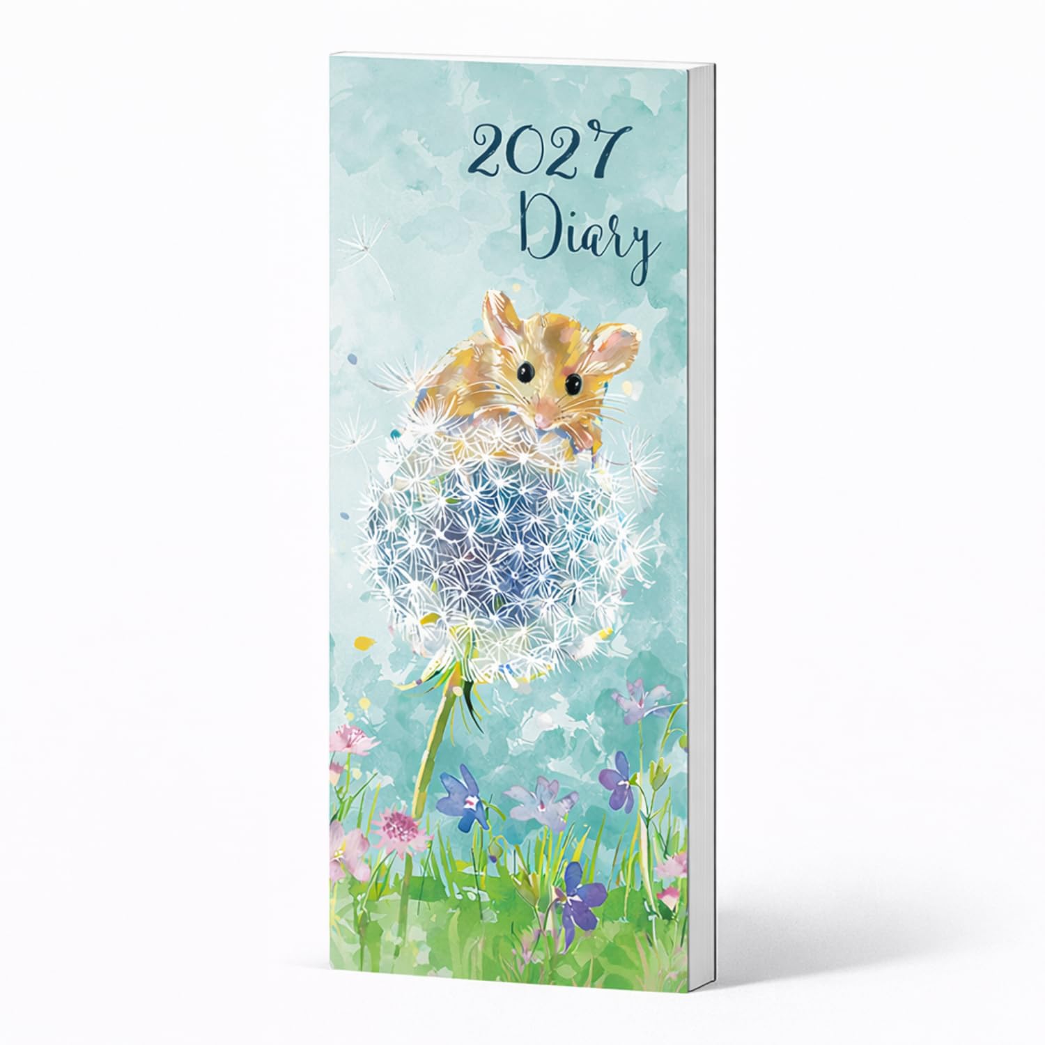2027 Pocket Diary – Wildlife Inspired Cute Mouse Design | Week to View Planner with Ribbon Marker, Hardback Casebound | Slim Portable Organiser