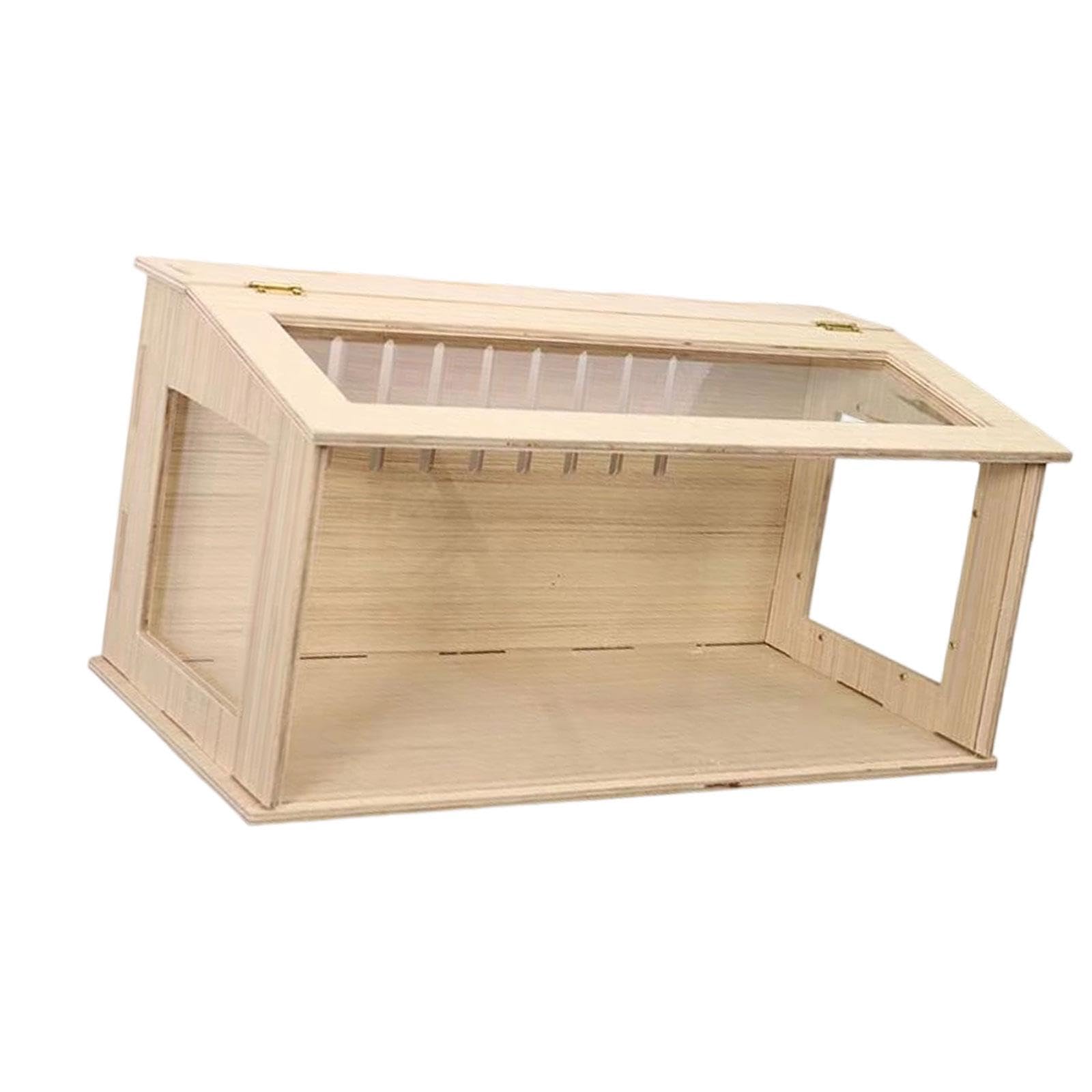 F Fityle Jaula para Hámster de, Caja de Cría de Pollos con Ventana, Escondite, Nido, Hábitat para Ratones Y, Caja Nido para Ratones, Ratones Y, Lados Transparentes de 40 cm