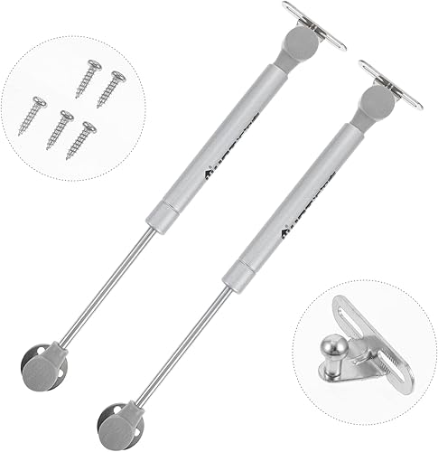 Miniatura 6 de Soporte de gas de presión hidráulica para puerta de gabinete, barra de estancia de tapa de bisagra segura y silenciosa, 2 piezas