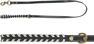 [citydog/シティドッグ] ブレイドリード 犬 リード おしゃれ ｜ 大型犬 本革 革 牛革 猫 ペット 伸縮 お洒落 ハーネス 首輪 シンプル 多頭 中型犬 小型犬 おでかけ 散歩 高級 安全 可愛い 上品 プレゼント (Beige×Yellow)