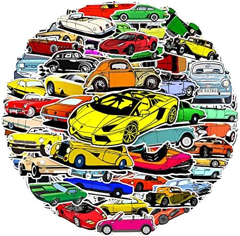 Racing Car Stickers for Kids Teens Boys Girls, Vinyl Waterproof ...