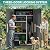 YITAHOME 60 cu ft Tall Outdoor Storage Shed w/o Shelf, Resin Vertical Outdoor Storage Shed, Large Waterproof Storage Cabinet for Garage, Poolside, and Garden (Dark Gray + Black)