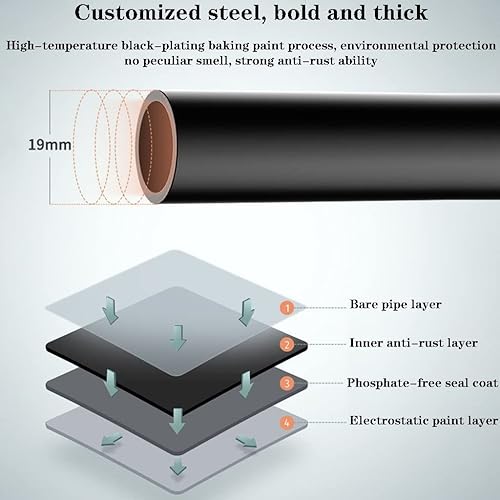 Miniatura 2 de NEPHEW Perchero independiente con estante de almacenamiento de zapatos y ganchos, organizador de armario independiente, estante de ropa para armario