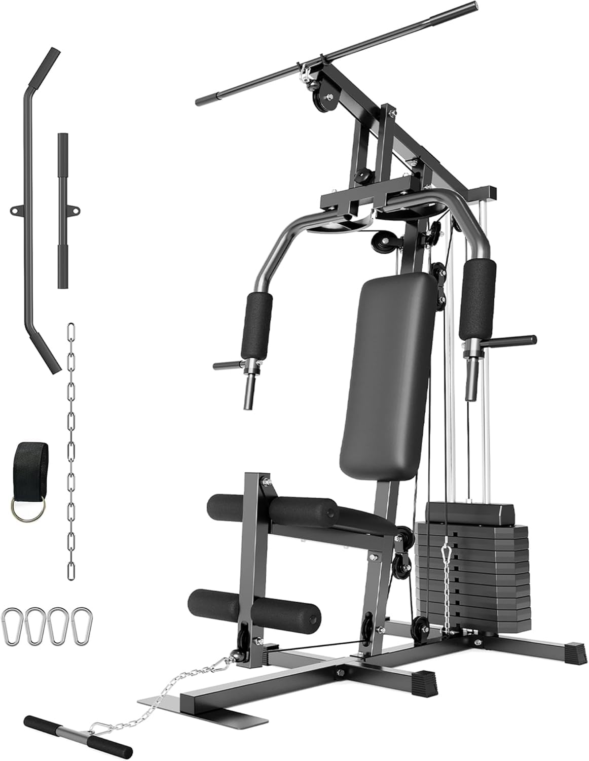 Photo 1 of ** weights only. Selling for parts as partial set star starGarveeLife Home Gym Machine System with 100 LBS Weight Stack, Multifunctional Weight Machine, Full Body Workout Station Exercise Equipment, All in One Home Gym with Pulley System for Strength Trai