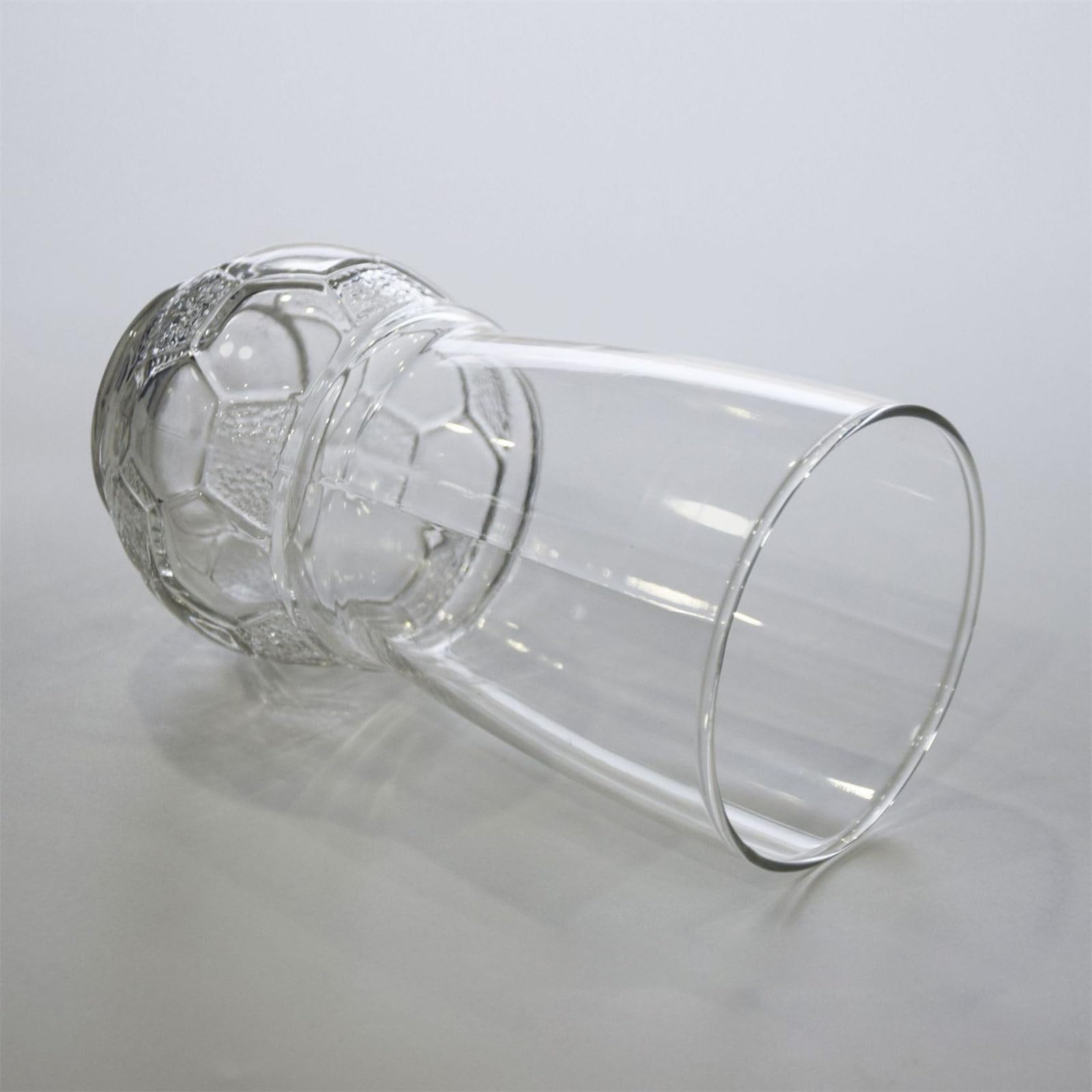 Generisch 6er Pack Glas Bierkrüge mit Fußball Thema, 450 ml, perfekt für Sportfans und Partys, als Trinkgeschirr Anschauen von Spielen