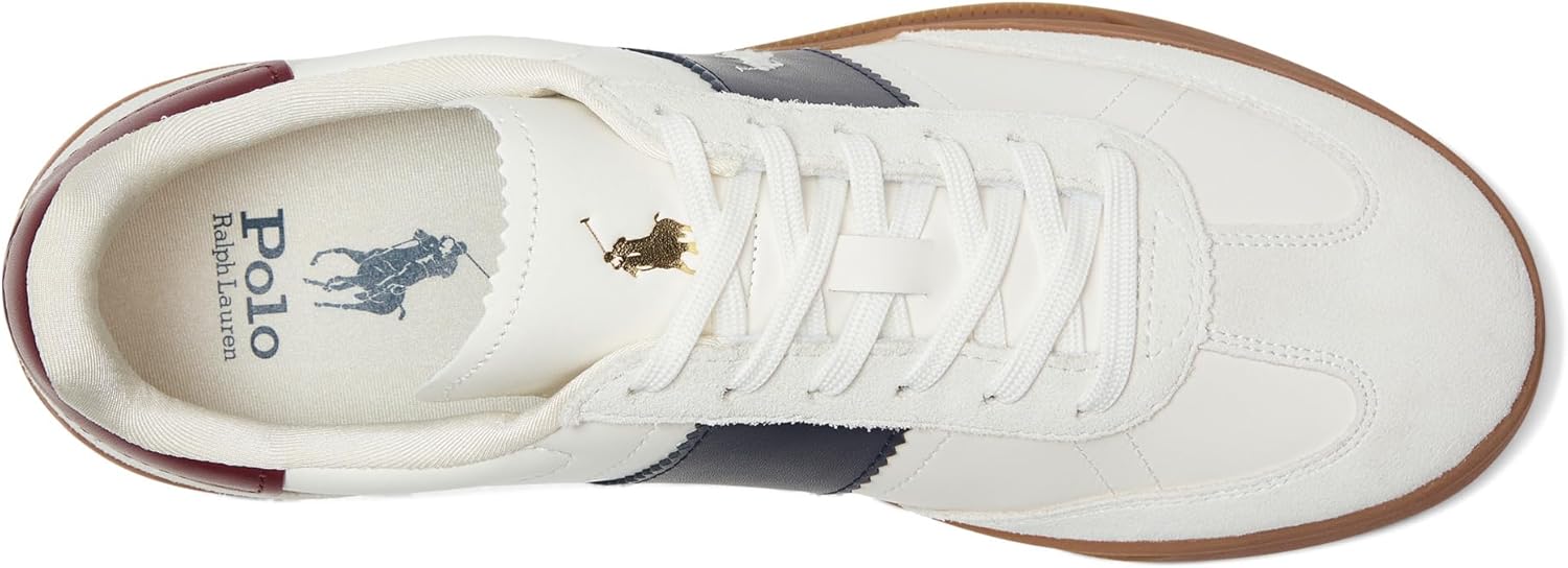 POLO RALPH LAUREN Men's Heritage Aera Leather-Suede Sneakers - Image 5