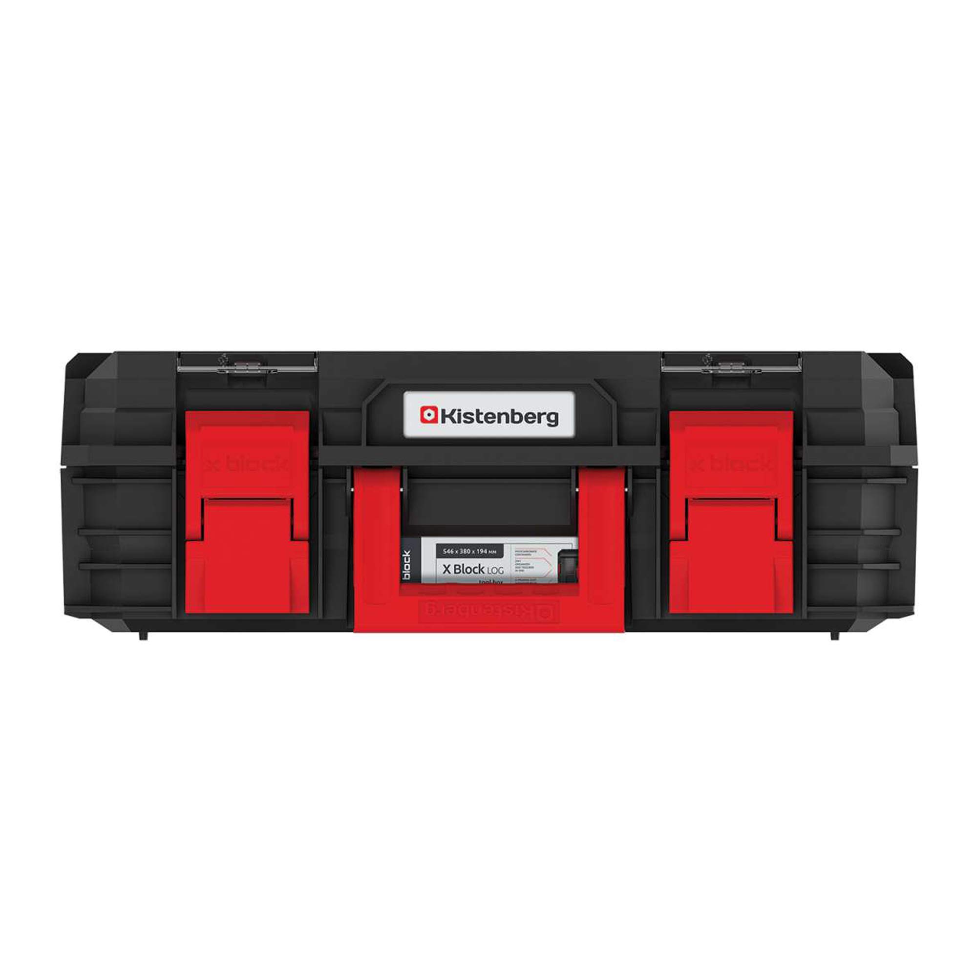 Caja de herramientas profesional con capacidad de carga hasta 50 kg, con compartimentos y separadores modulares X-Block 546 x 380 x 194 mm