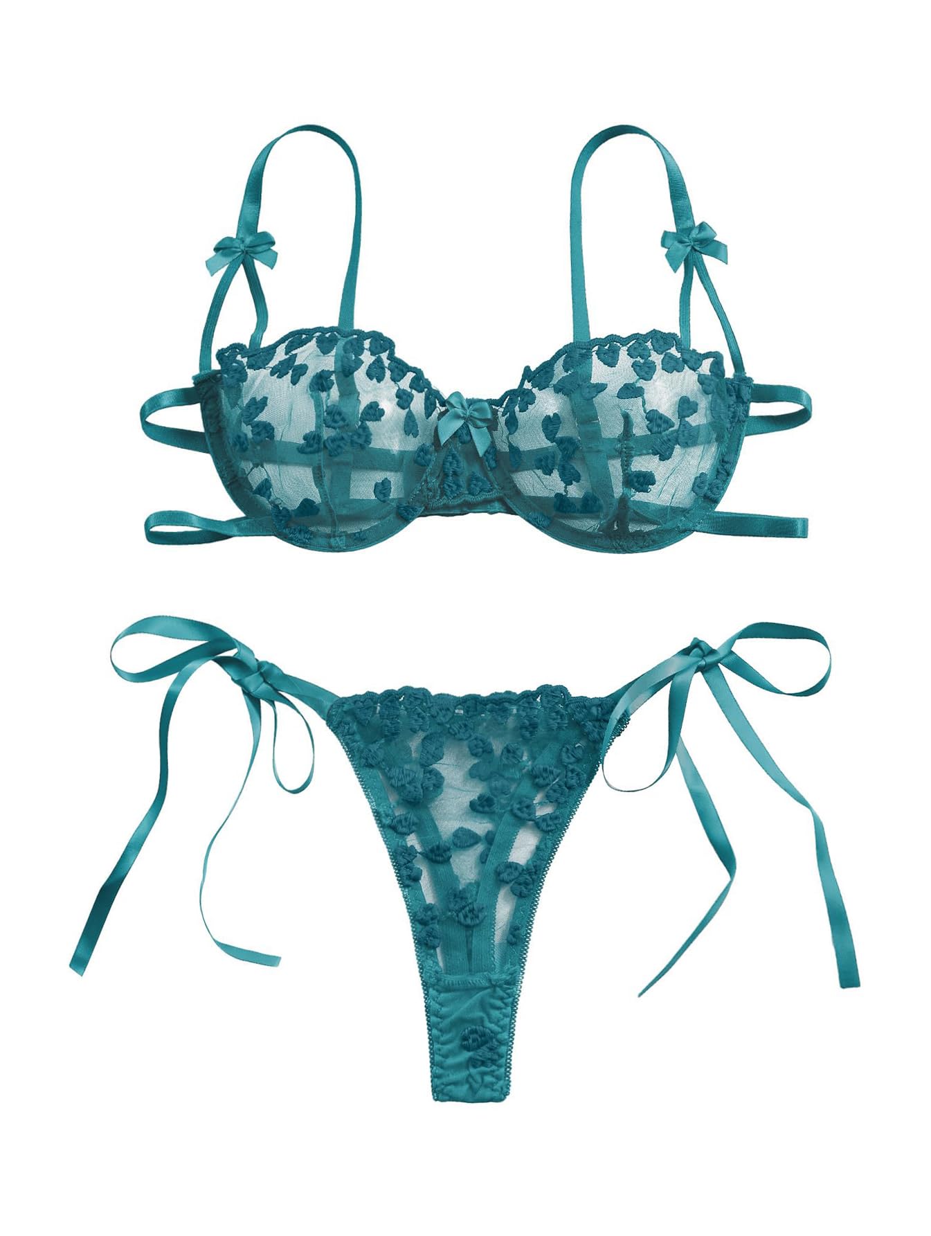 Lilosy Sexy Lingerie Set 2 Piece Women Bra and Panty