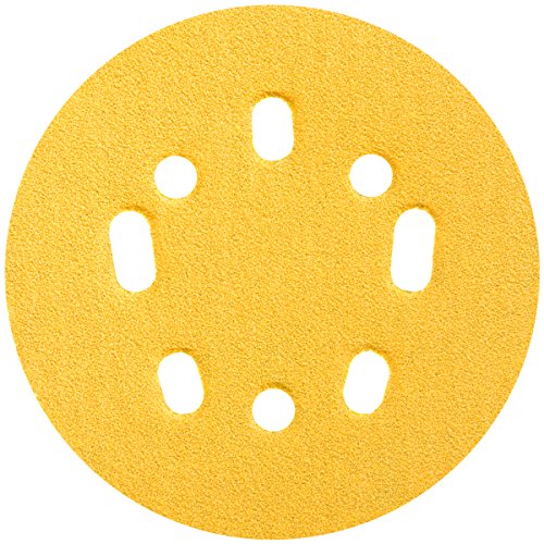 Norton 04062 Sanding Disc, 5 in Dia, Coated, P80 Grit, Coarse, Aluminum Oxide Abrasive, Paper Backing - pack of 25