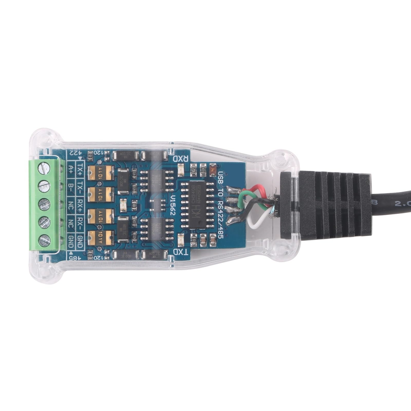 Cavo adattatore convertitore di comunicazione da USB a RS485 RS422 485 422 con TXD RXD LED CH340
