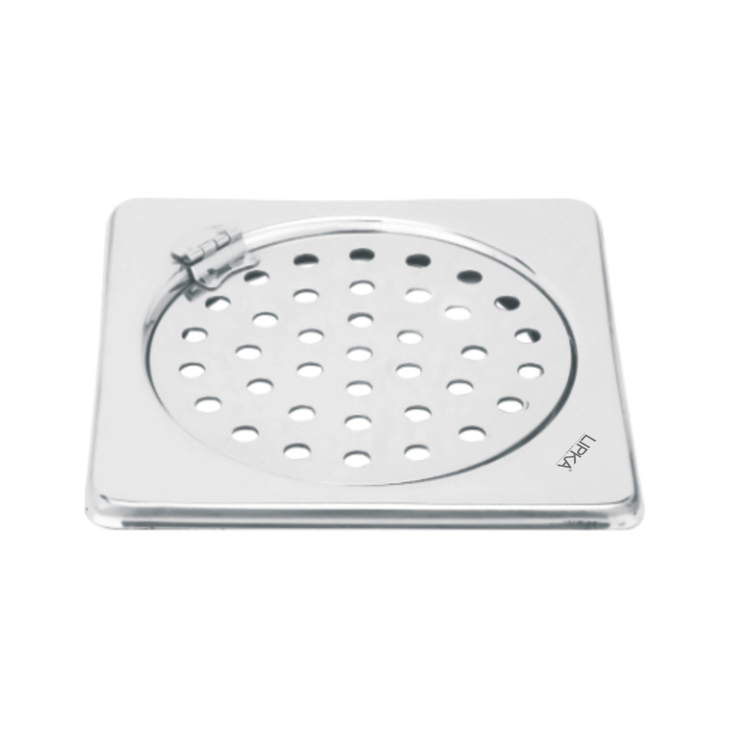 LIPKA Eon Square with Plain Jali Floor Drain |Premium Stainless Steel |5 x 5 Inches| with Hinge (B083ZGRX7D) Amazon Price History, Amazon Price Tracker