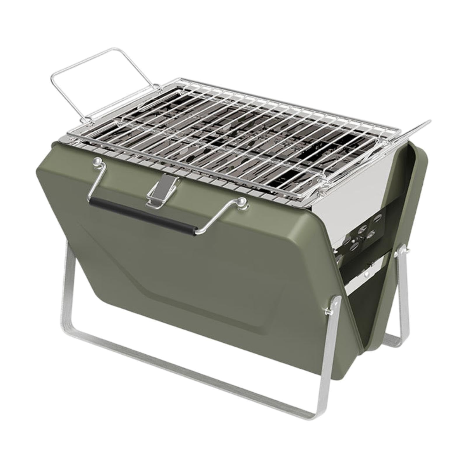 Grill składany, wszechstronny, kompaktowy, oszczędny, mały grill stołowy grill kempingowy na imprezę, do ogrodu, na podróż, piknik