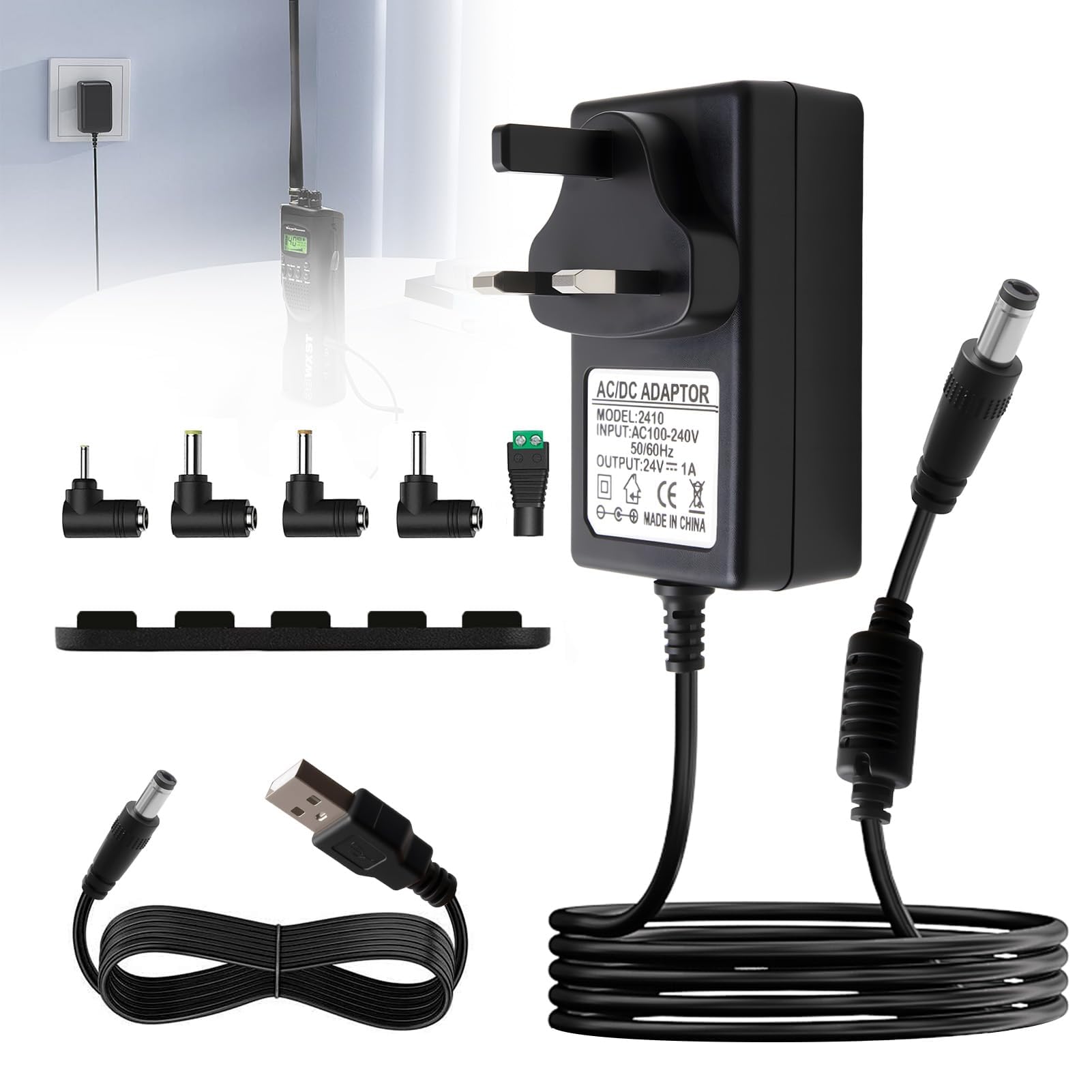 24v 500ma New Ac 100v-240v Converter Adapter Dc 24v 0.5a 500ma Power