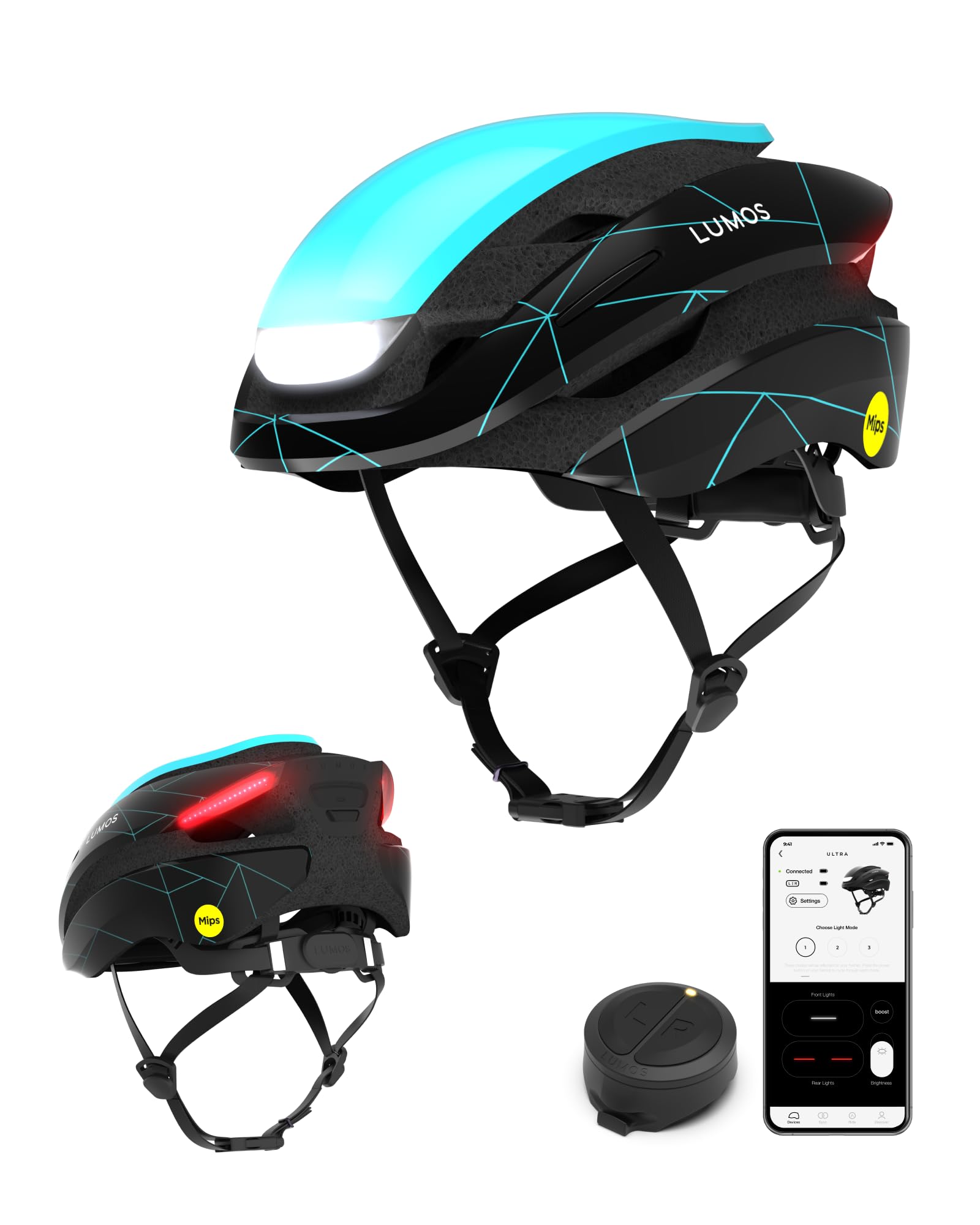 Lumos Ultra Smart Bike Helmet | Customizable Front and Back LED Lights with Turn Signals | Road Bicycle Helmets for Adults: Men, Women