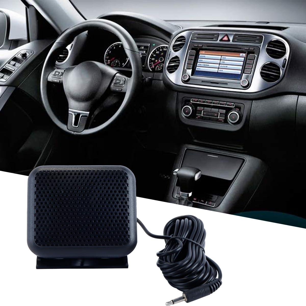Gorise Mini Haut-Parleur Externe NSP-100, Radio bidirectionnelle CB pour autoradio, Compatible avec Le Haut-Parleur Externe de l'autoradio