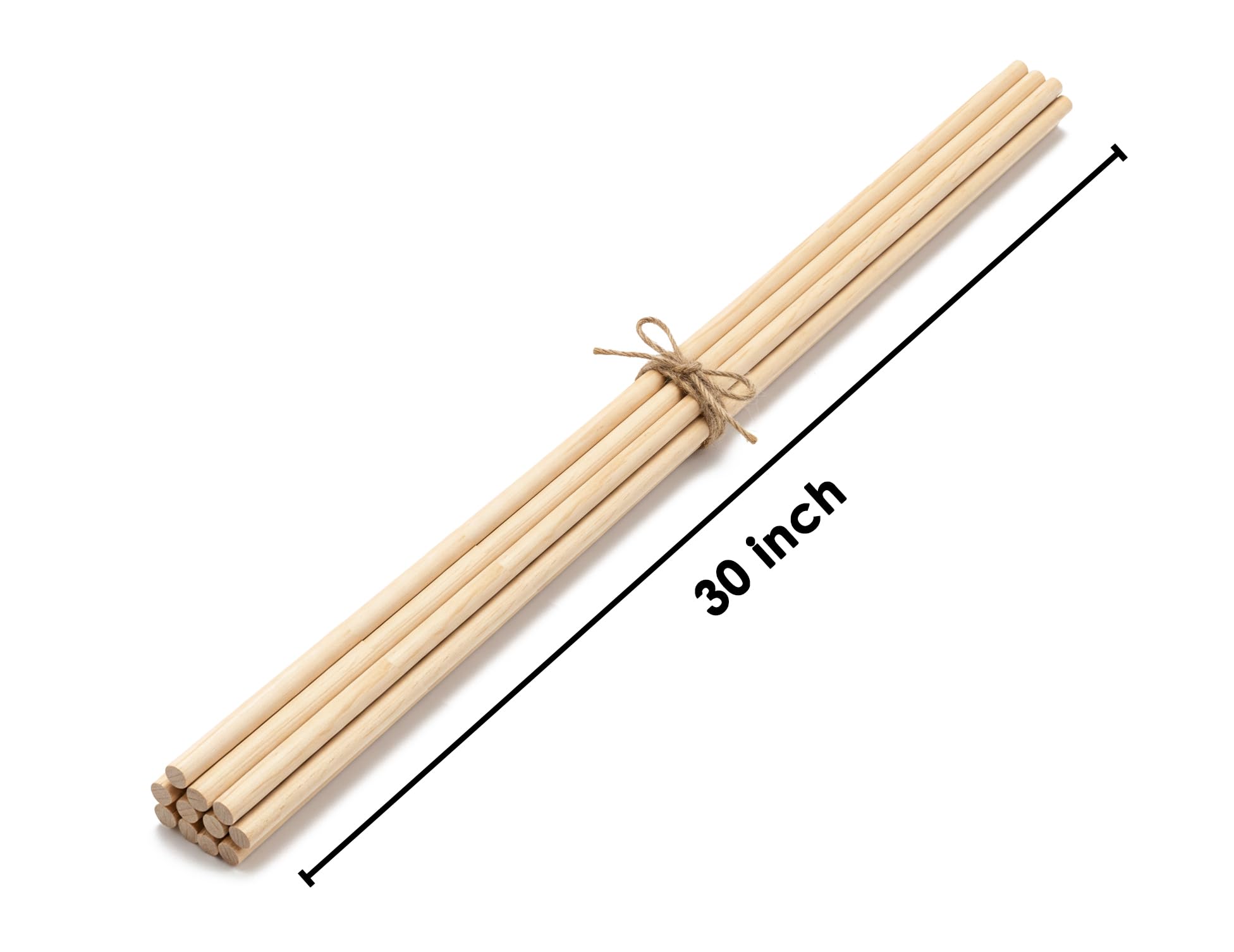 Artify Wooden Dowel Rods - 30 Inch, 5 Pack -2