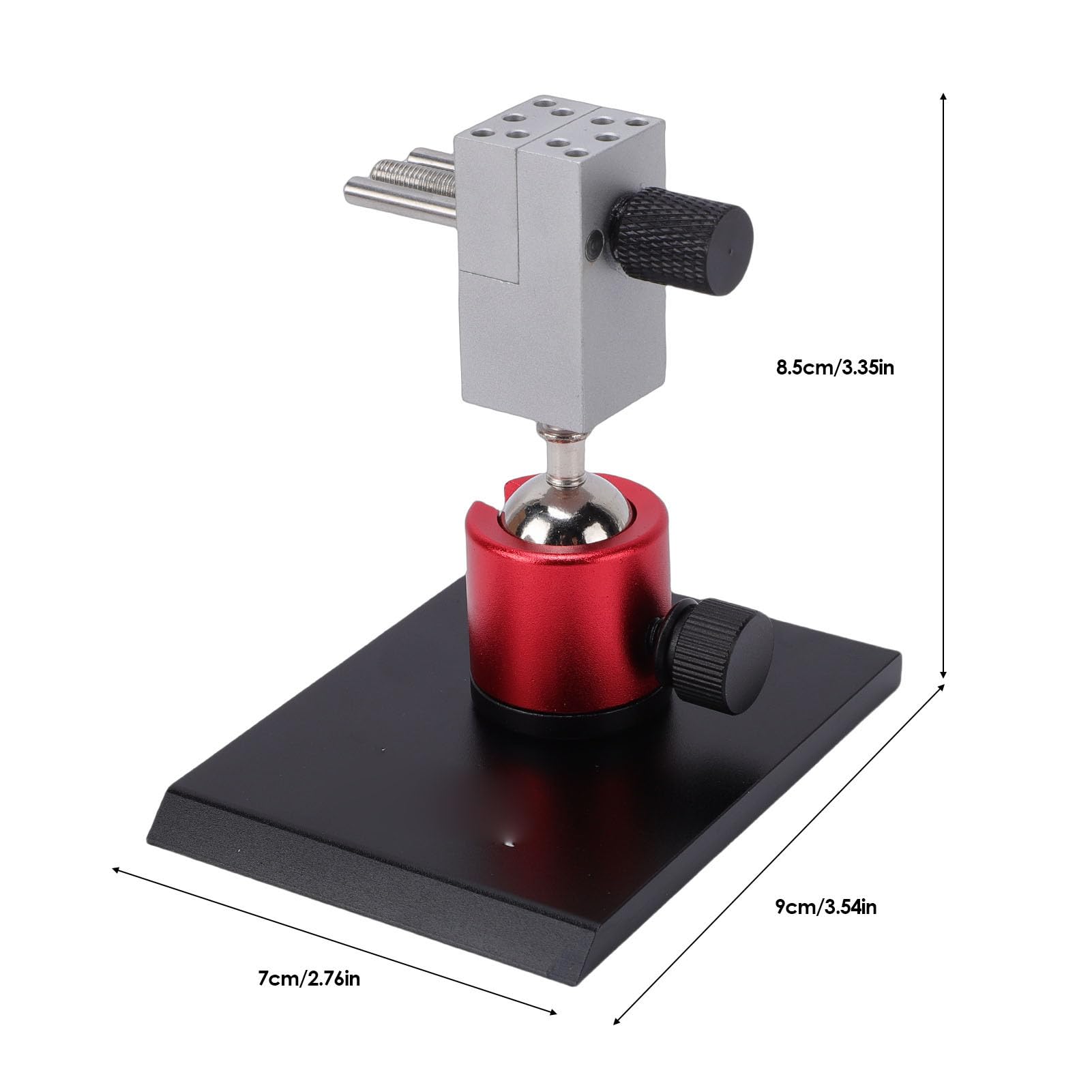Yctze Morsetto da Tavolo Piccolo, Mini Morsa da Banco con Larghezza di Impugnatura Regolabile, Morsa da Banco Ruotabile a 360° in modalità Portatile Convertibile con Base, Ideale per la Creazione di