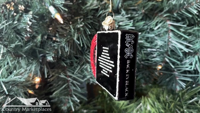 Amazon.com: Old World Christmas Back in Black Album Cover Glass