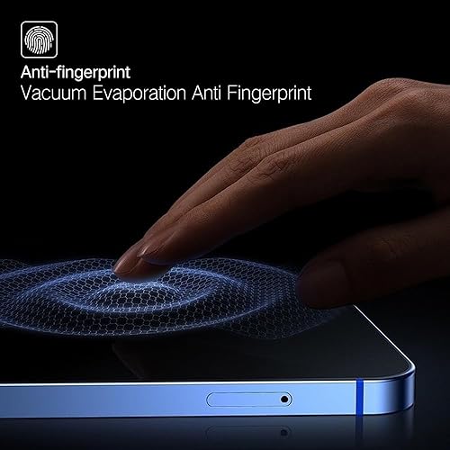 Vista 4 de PERFECTSIGHT Paquete de 2 protectores de pantalla anti luz azul para iPhone 16 Pro 2024 de 6.3 pulgadas, 6 veces más fuerte HD transparente