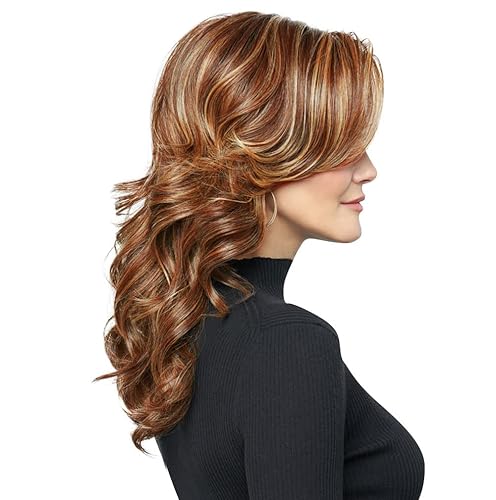 Miniatura 9 de Raquel Welch Hairuwear - Peluca larga con rizos de barril flexible de Stroke of Genius RL410SS Iced Java