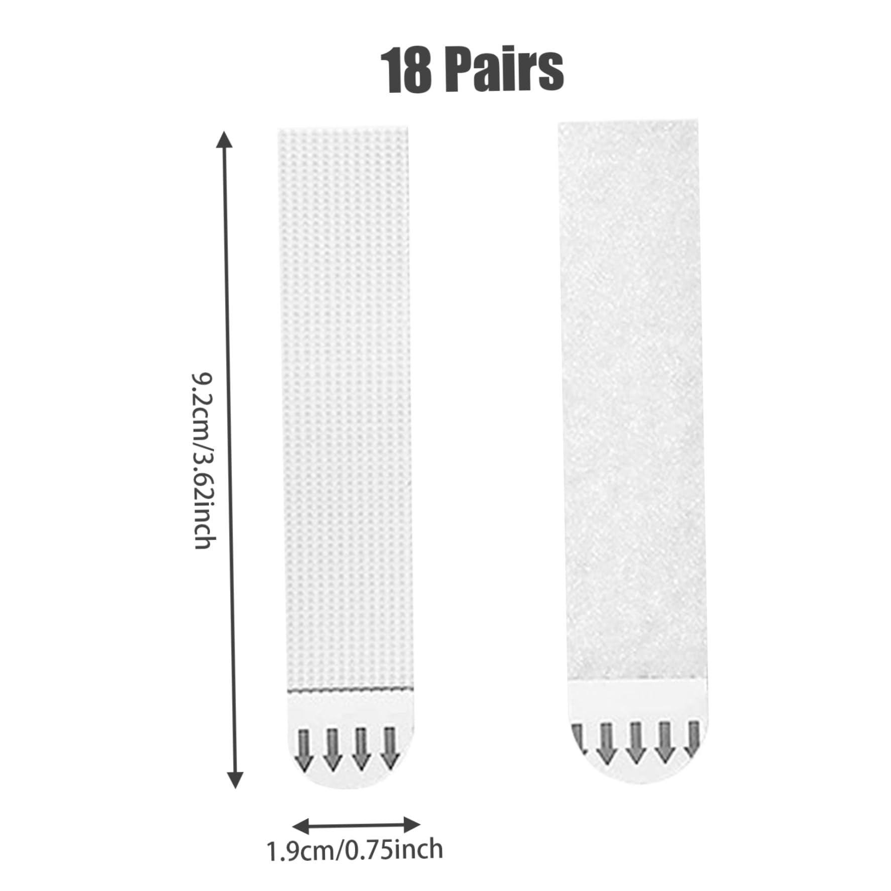 Picture Hanging Strips 18 Pairs Heavy Duty Punch-free Traceless Strips Reusable Easy Removal Self-adhesive Frame Picture Poster Hanger Hanging