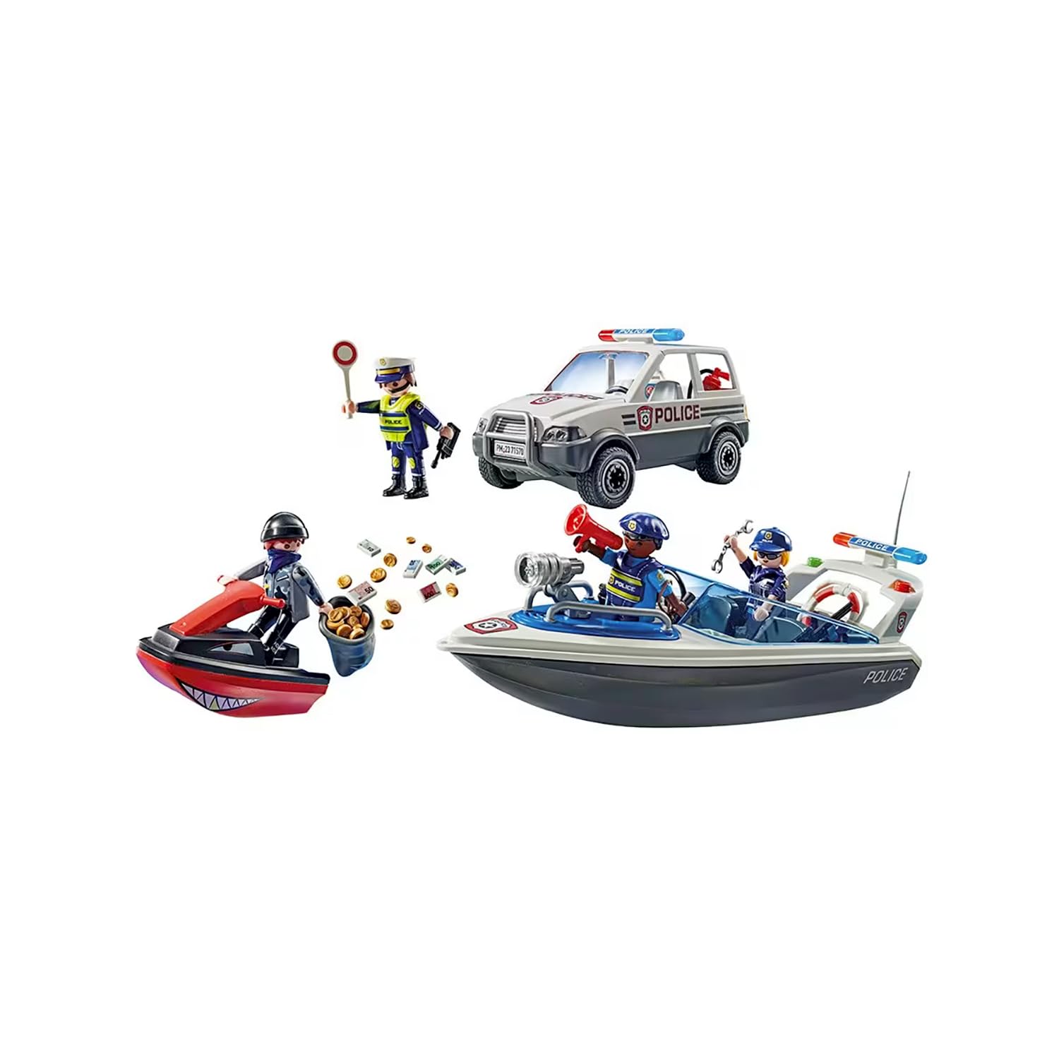 PLAYMOBIL Poursuite policière dans l'eau
