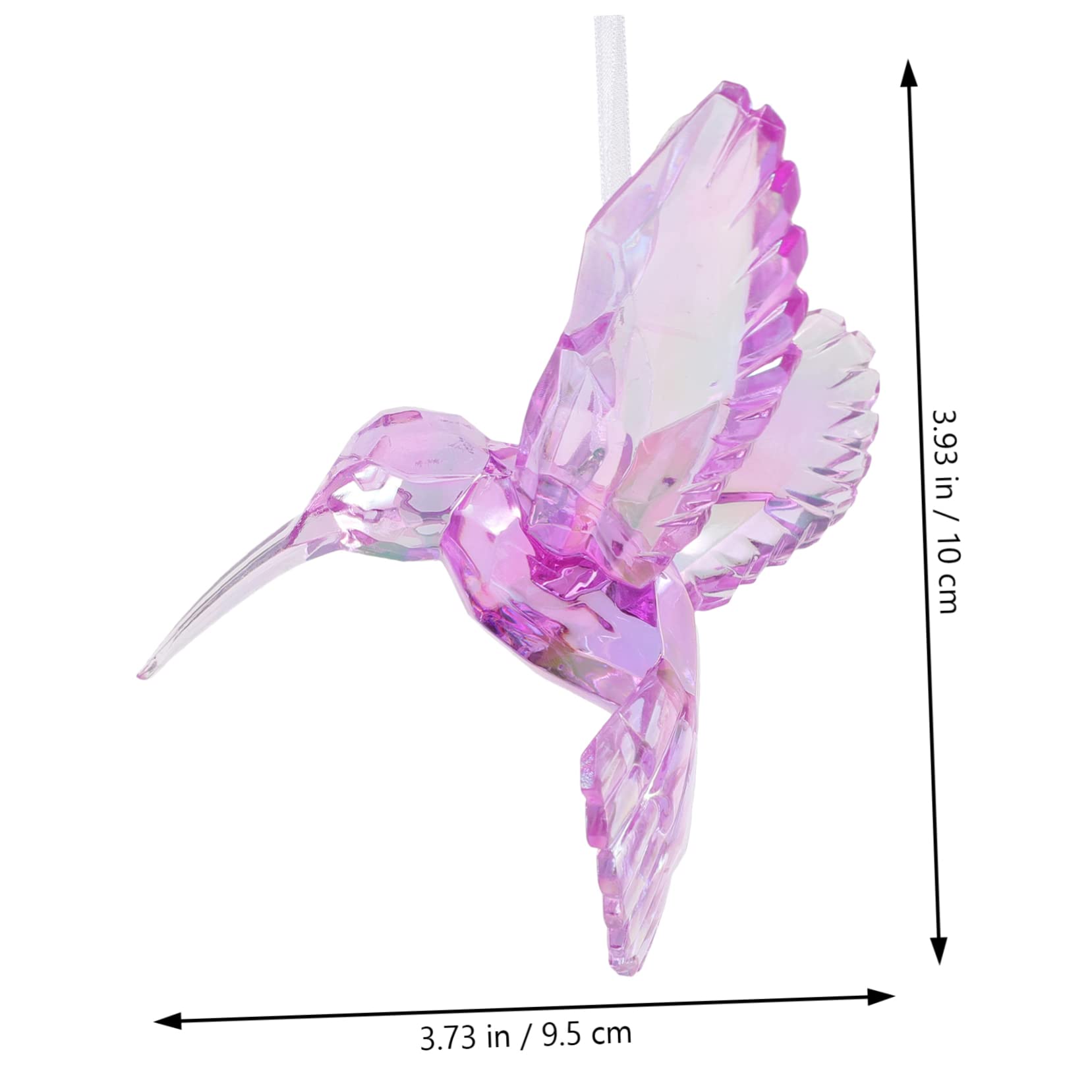 MAGICLULU Uccelli Acrilici 9 Pz Ciondolo Di Cristallo Pavone Ornamenti Di Colibrì Decorazione Di Uccelli Per La Casa Colibrì Appeso Arredamento Da Giardino Colibrì Figurine Di Colibrì Appese Acrilico